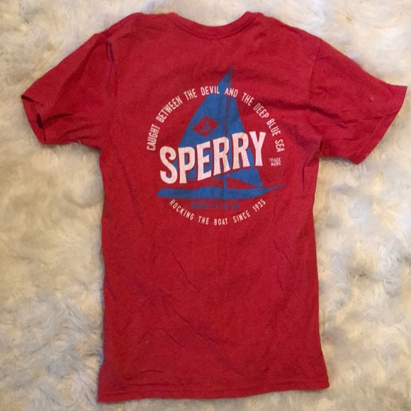 Sperry Classic Red Short Sleeve Tee - Picture 4 of 4
